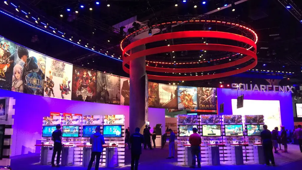 Square Enix E3 2015 wide exhibit view