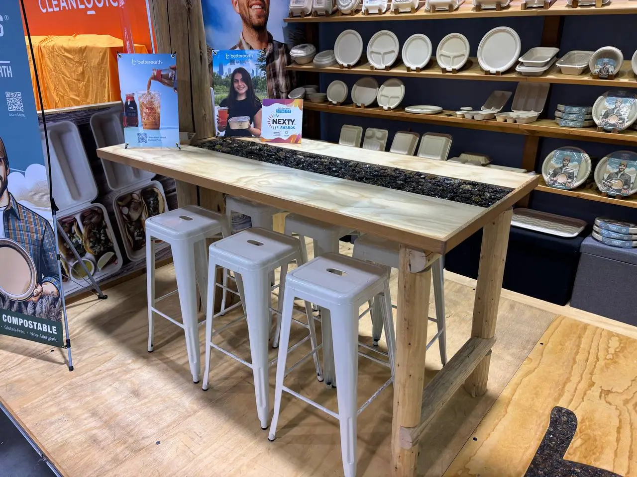 Better Earth live-edge resin river table