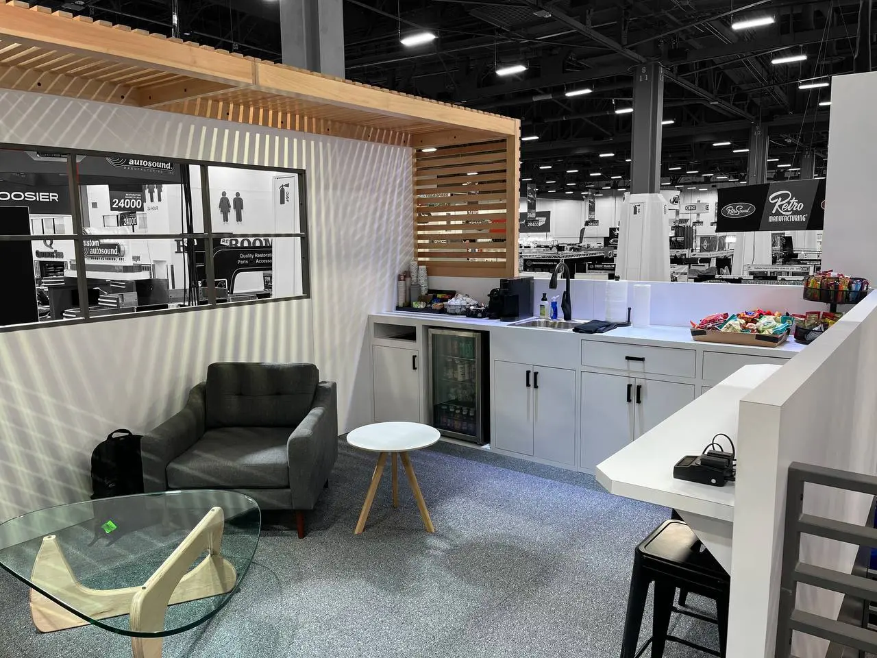 Gentex lounge and hospitality area