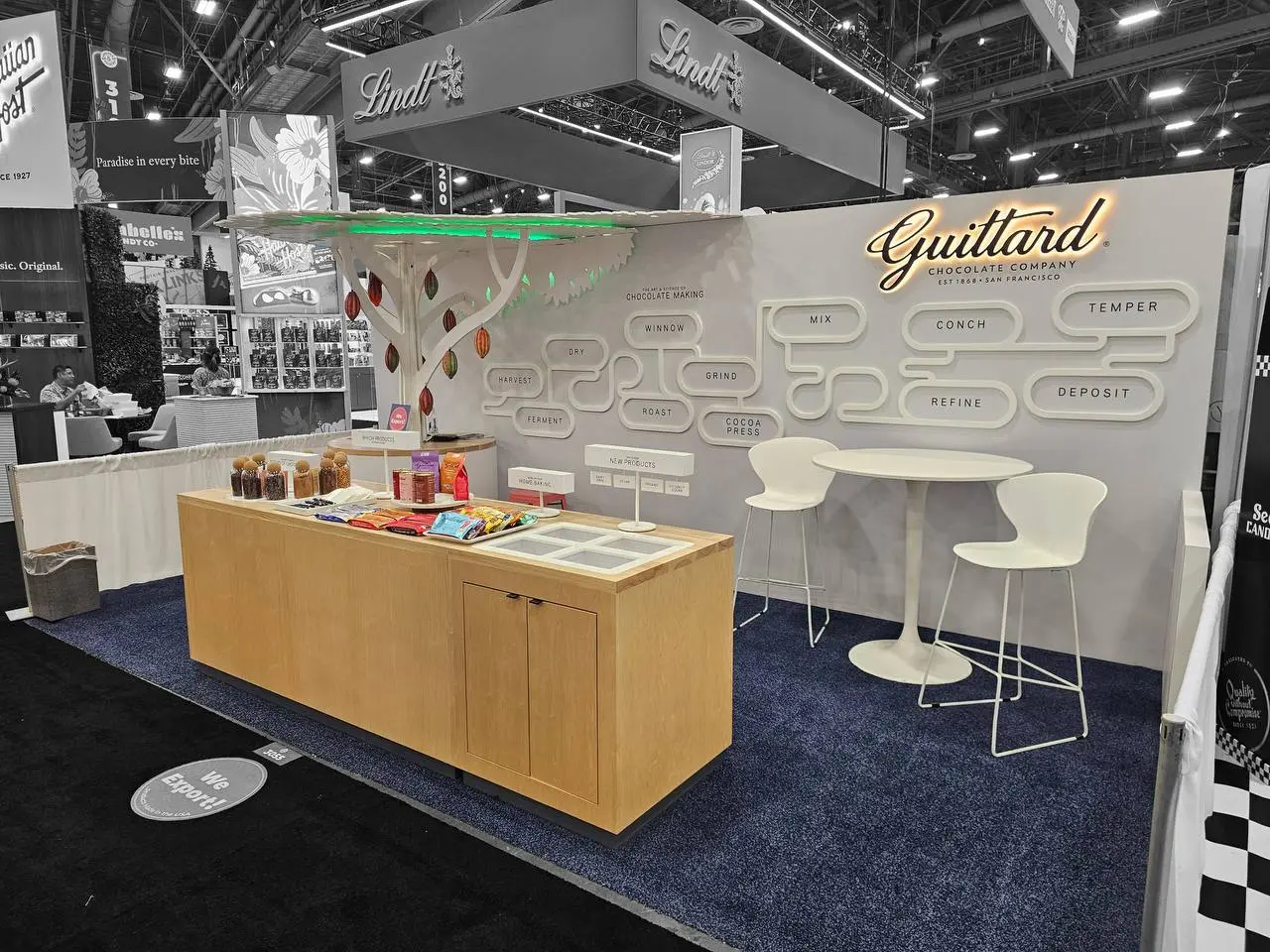 Guittard Chocolate 10×20 booth at Sweets & Snacks 2026
