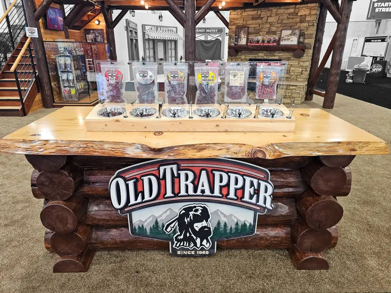 Old Trapper live-edge sample counter