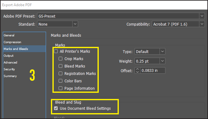 PDF Settings 3