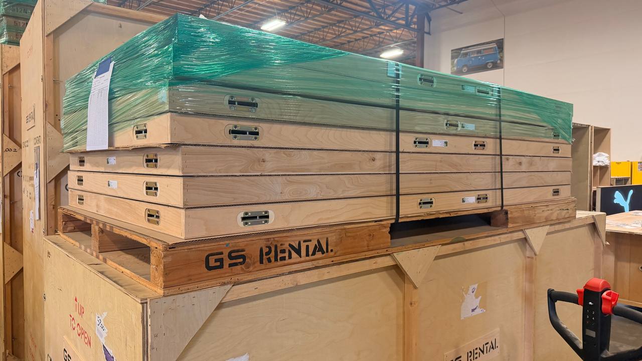 Modular wall system crates