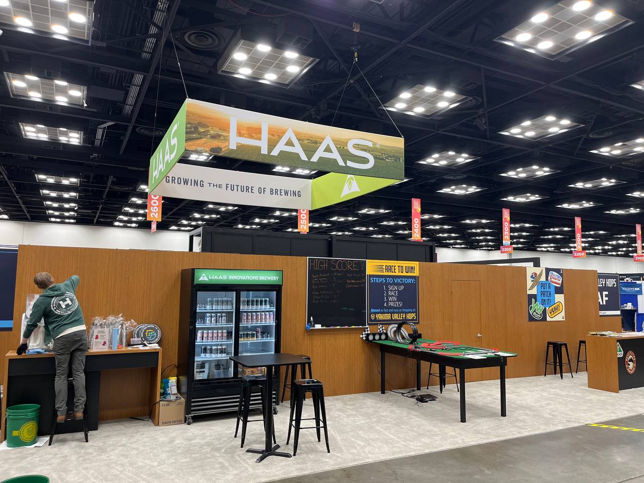 Haas Innovations Brewery booth on the show floor